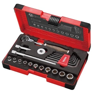 VESSEL HRW2004M-SW Woody Swivel Socket Wrench Set 21pcs,1/4 inch (6.35 mm) Drive - Picture 1 of 6