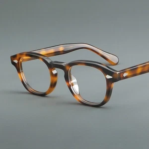 Classic Acetate Eyeglass Frames Women Men Retro Full Rim Glasses 47 23-145 - Picture 1 of 22
