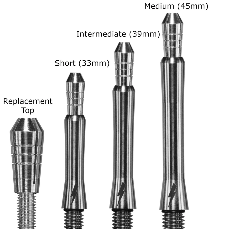 TARGET PHIL TAYLOR POWER TITANIUM GEN 2 DART SHAFTS (SET OF 3)