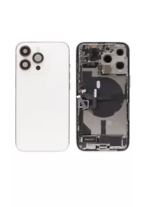 Carcasa trasera de repuesto para iPhone 13 Pro plateada blanca grado B OEM - Imagen 1 de 1