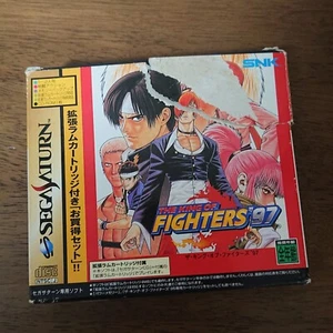 The King of Fighters '97 japonés Sega Sutarn software a cuadros con caja, cartucho - Imagen 1 de 3
