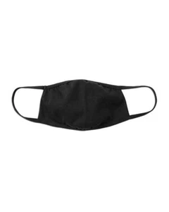 Bella Canvas unisex adult Bella+canvas 2-ply Sewn Mask, Bandana, Black, US - Picture 1 of 1