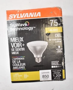 Sylvania TruWave Technology 75W PAR30 Glass Bulb Lamp 40° Flood Light LED - Picture 1 of 5