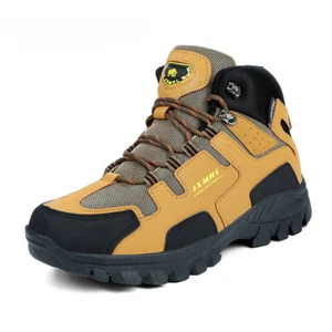 Fashion Retro Men's Trekking Shoes Outdoor Hiking Boots Work Shoes Ankle Boots - Picture 1 of 20