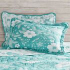 PIONEER WOMAN EVIE BLUE MATELASSE 2 pc. KING Pillow Shams Quilted Set 20 x 36