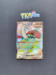Pokemon Juego de Cartas Coleccionables Great Tusk ex SVP 072 Black Star Promo Casi Nuevo - Imagen 1 de 3