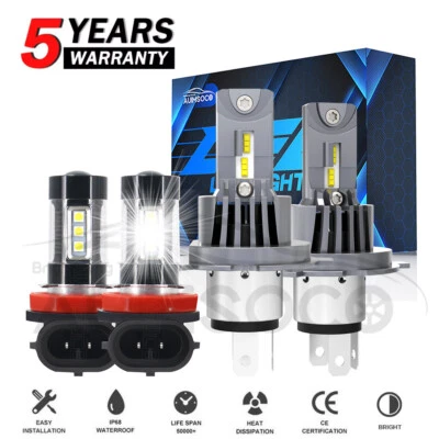 Faros antiniebla LED blancos para Nissan Micra SV Hatchback 1,6 L 2015-2019 Foto 1 de 4