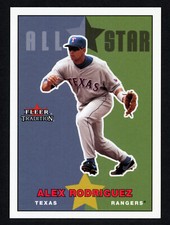 2003 fleer tradition Alex Rodriguez card# u204 rangers