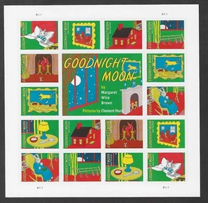 #6002-6009 "Goodnight Moon" by Margaret Wise Brown - Forever 2025 Sheet of 16 MNH - Bild 1 von 2