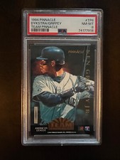 1994 Pinnacle Team Ken Griffey Jr & Lenny Dykstra PSA 8 NR Mint