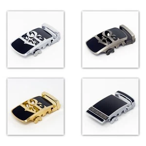 QHA Mens Ratchet Automatic Belt Buckle Only Replacement For 35mm Belts Q98A#24 - Imagen 1 de 56