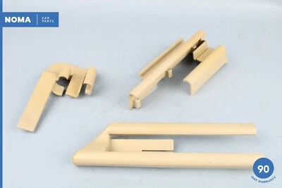 02-08 BMW 750Li E66 Juego de cubierta exterior de asiento del lado del conductor delantero izquierdo beige OEM Foto 1 de 4