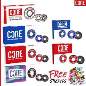 CORE Skateboard, Scooter, Skate Bearings - ABEC 9 / ABEC 11 /  SWISS / Titanium - Picture 1 of 39