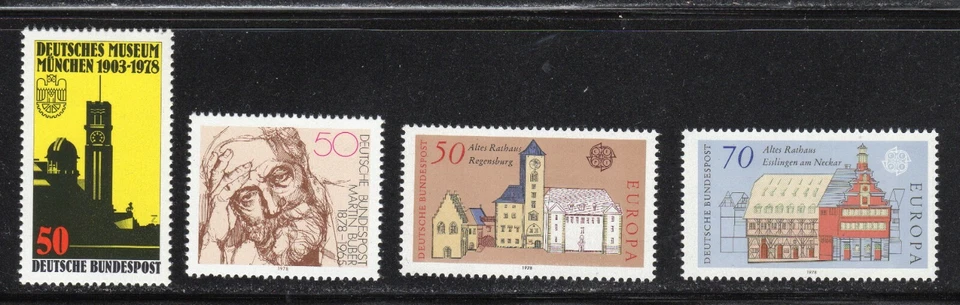 Germany 1978 SC# 1269 - 1272 - Four Different Stamps - M-NH Lot # 70 - Image 1 of 1