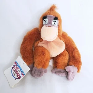 RETIRED Disney Plush Beanie 8" KING LOUIE Orangutan From The Jungle Book NWT - Picture 1 of 7