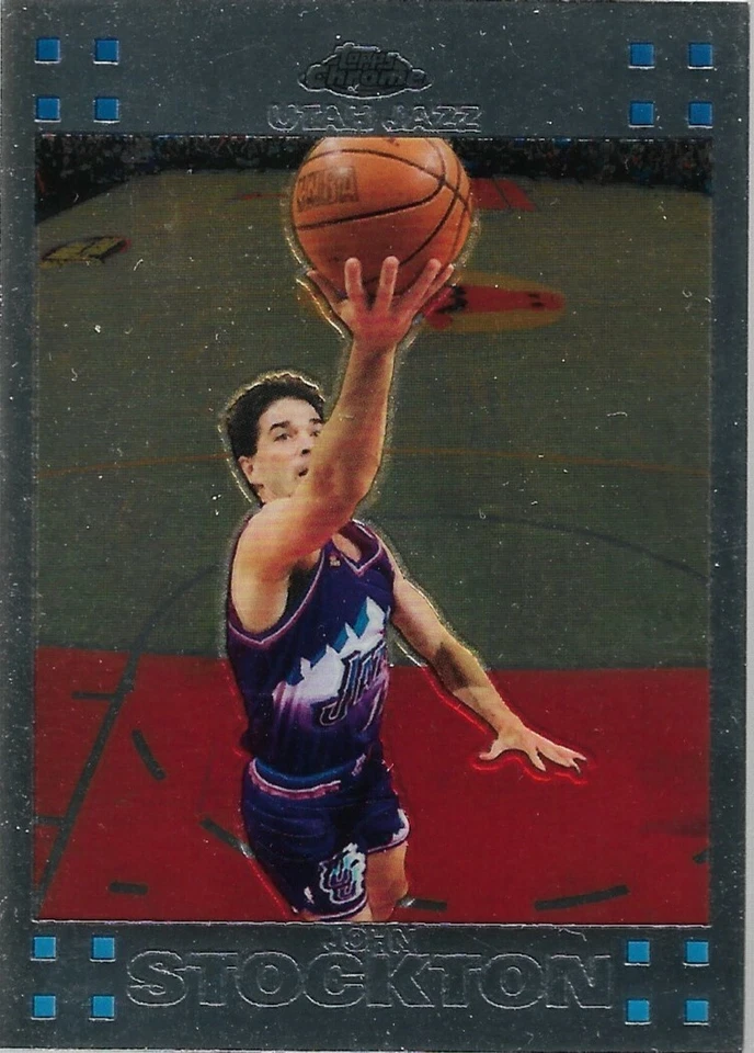 John Stockton Topps Chrome 07-08 #98 Utah Jazz - Image 1 of 1