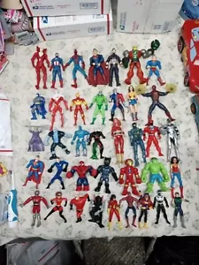 Marvel DC Comics Super Heroes & Villans Lot of  38~ Action Figures  - Picture 1 of 12