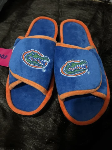 Florida Gators NCAA Men's Big Logo Mesh Slide on Slippers Cover