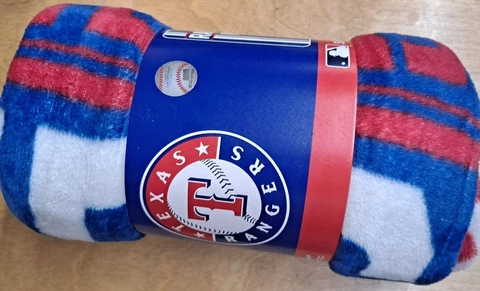 Texas Rangers MLB Raschel Throw Blanket Super Plush Throw 46" x 60" Cover
