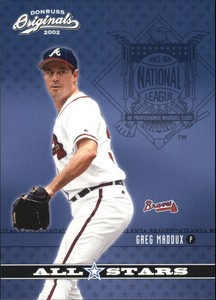 2002 Donruss Originals All-Stars Atlanta Braves Baseball Card #18 Greg Maddux