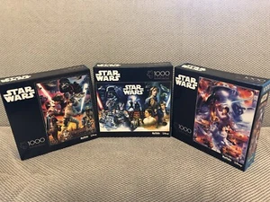 Star Wars 1000 Piece Puzzle Buffalo Games New Lot Of 3 - Picture 1 of 4