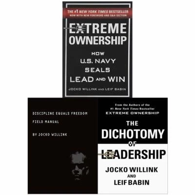 NEW Jocko Willink 3 Books Set (Extreme Ownership, Dichotomy, Discipline Equals) Foto 1 de 4