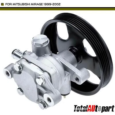 New Power Steering Pump with Pulley for Mitsubishi Mirage L4 1.5L 1.8L 1999-2002 - Image 1 of 4