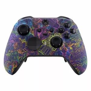 "Neon Robot" Custom Xbox One Elite Controller Series 2 - FREE 2 DAY FEDEX - Picture 1 of 7