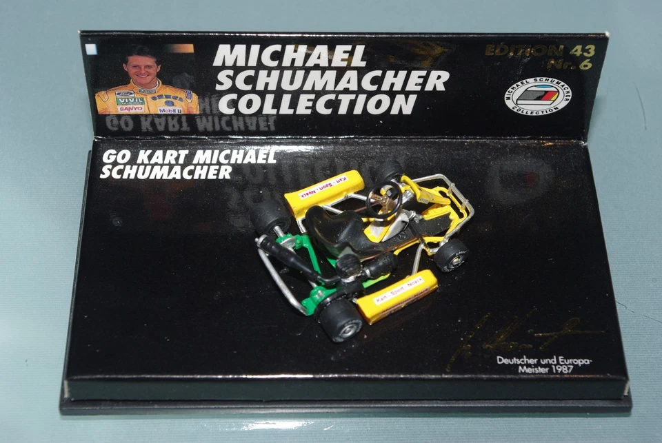 Minichamps F1 1/43 MICHAEL SCHUMACHER GO KART GERMAN & EUROPEAN CHAMPION 1987 - Image 1 of 1