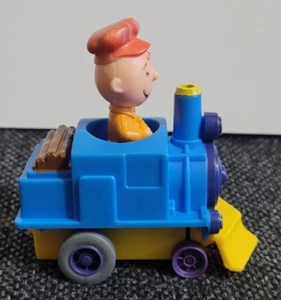 McDonalds Happy Meal Charlie Brown Peanuts Train Popmobile Vintage 80s Toy 1989 - Imagen 1 de 5