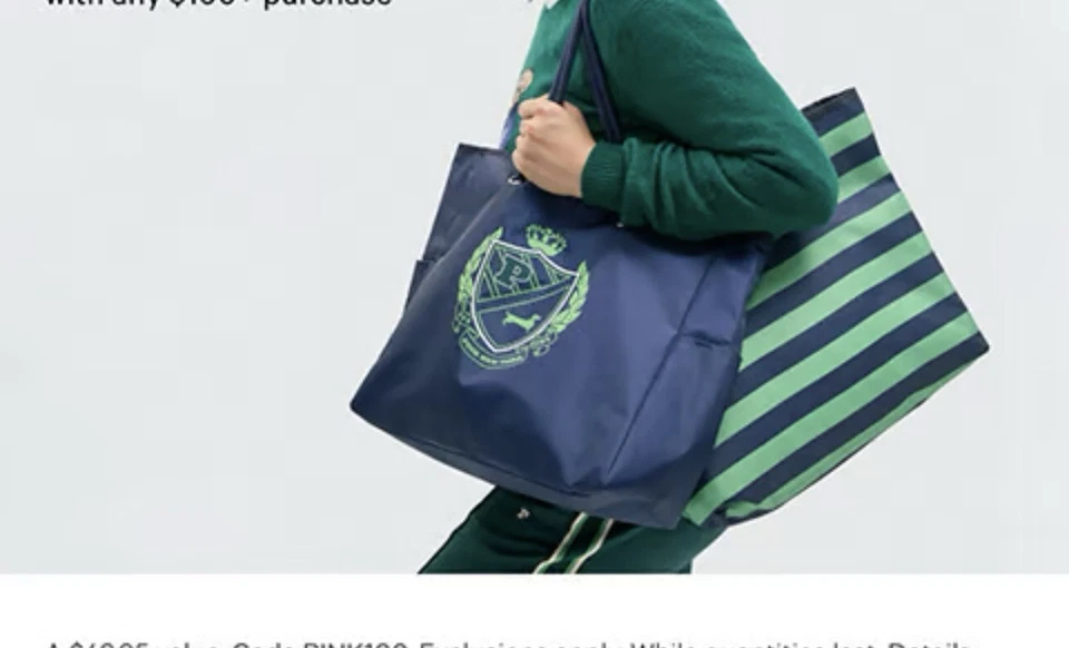 BOLSO DE VIAJE VICTORIA'S SECRET ROSA REVERSIBLE LONA Foto 1 de 1