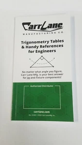 TRIGONOMETRY TABLES & HANDY REFERNCES FOR ENGINEERS & MACHINISTS MADE IN USA - Picture 1 of 2