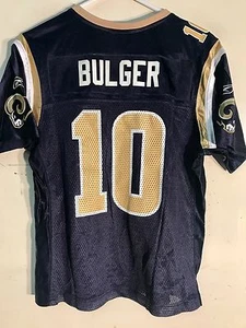 Reebok Women's NFL Jersey St. Louis Rams Marc Bulger Navy sz L - Picture 1 of 2