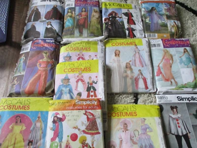 Lot of 14 Costume Patterns Theater Mermaid/Fairy / Renaissance Medieval Celtic - Image 1 of 4