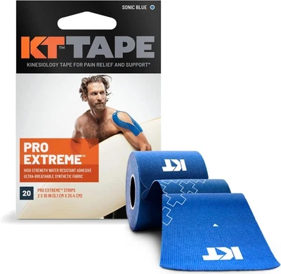 KT Tape Pro Extreme Therapeutic Elastic Kinesiology Sports Tape, 20 pré-cortados 10 i - Imagem 1 de 4