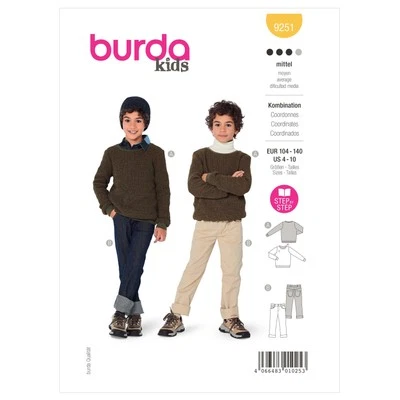 Burda Style Children's Co-ords Sewing Pattern B9251 - Image 1 of 4