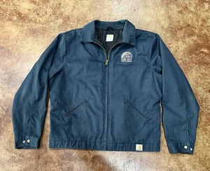 Chaqueta Carhartt De Colección Para Hombre Talla Grande Azul Tercer Cambio Banda De Cerveceros - Imagen 1 de 6