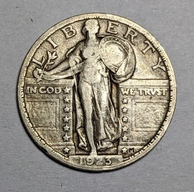 Cuarto de plata Standing Liberty 1923 P Foto 1 de 3