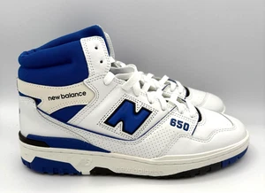 New Balance 650R Shoes Mens Size 9.5 D White Blue Basketball Outdoor BB650RWN - Picture 1 of 9