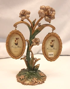 Ashleigh Manor Bilderrahmen Emaille Floral mit Strass Zinn 2 Bilder - Bild 1 von 9