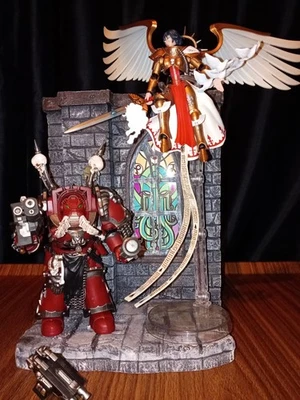 Joy Toy Warhammer 40k SAINT CELESTINE CHAOS TERMINATOR y base de exhibición. - Imagen 1 de 4