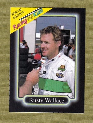 Rusty Wallace 1991 90 Racing For Kids Trading Card  - Image 1 of 3