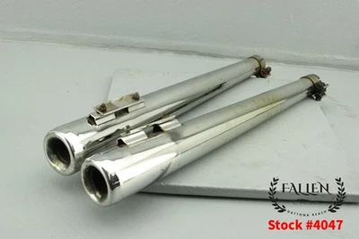 2001 Harley Electra Glide 3" SLIP ON Exhaust Muffler Pipe Set CHROME #4047 - Image 1 of 4