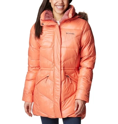 Chaqueta aislante media melocotón Columbia Peak to Park II para mujer Foto 1 de 4