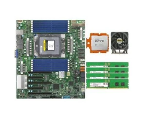 Supermicro H13SSL-NT + AMD EPYC Genoa 9654 QS + SK hynix 64GB RAM + CPU Cooler - Bild 1 von 10