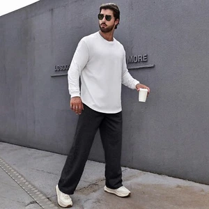 Next Day Delivery Open Hem Joggers for Men Branded Trousers Sweatpants for Sale - Picture 1 of 9