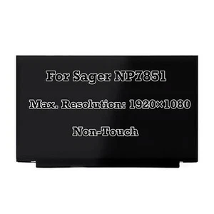 Pannello display 15,6'' 144Hz FHD LED IPS schermo LCD per Sager NP7851 Clevo N850EP6 - Foto 1 di 4