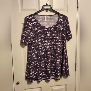 Disney’s Nightmare before Christmas Purple Tunic Top by LulaRoe - Picture 1 of 4
