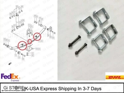 Rear Leaf Spring Repair Kit for 86-95 Suzuki Samurai — 第 1/4 张图片