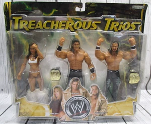 2006 Jakks WWE Treacherous Trios Melina Nitro Mercury Series 4 Figures With Belt - Bild 1 von 13